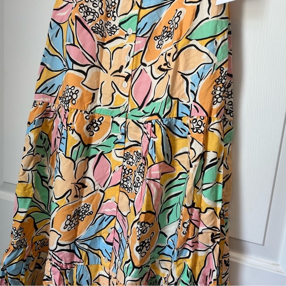 ASTR The Label Saveria Tropical Papaya Off the Shoulder Maxi Dress S - Picture 5 of 12